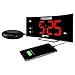 Produktbild Geemarc Wecker mit starkem 95dB Alarm, Vibrationskissen, großem Display und Blitzlicht Wake 'N' Shake Curve Wird Sie aus dem Tiefschlaf wecken - USB-Ladeanschluss - Version DE