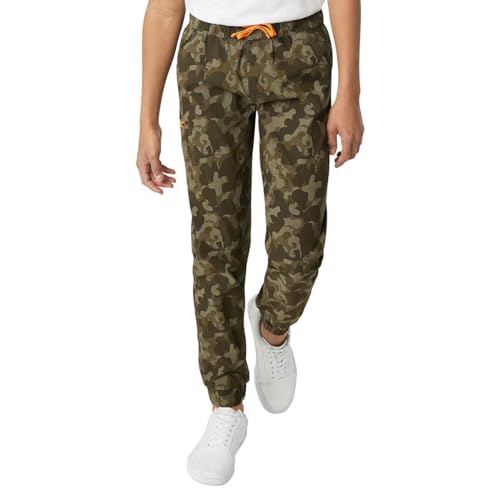 Weatherproof Vintage Youth Tech Jogger Pants (Green Camo, Large, 14/16)