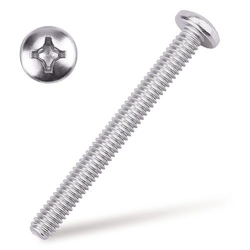 Vis à tête cylindrique inox 304 empreinte cruciforme anti-corrosion pour filetage machine
