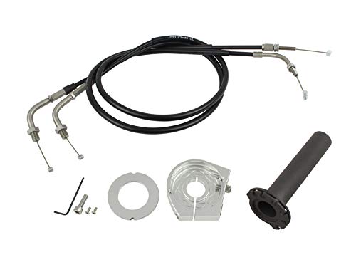 ポッシュ(POSH) バイク用品 スリームスリムラインハイスロットルキット シルバー KLX250/SR/ES | D-TRACKER | 250SB(~2007年) 020567-S1