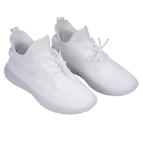 Image of Glemia Knitted Athletic Sneakers, Breathable Mesh Upper, Lightweight Athleisure Knitted Active Wear Slip-On Sneaker Shoes for Sports, Athletics, and Walking Shoes (Multicoloured)