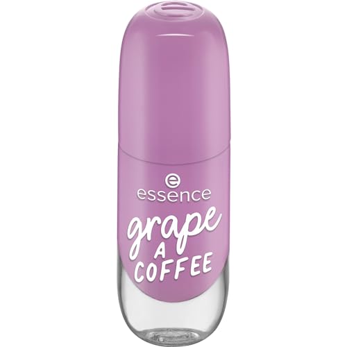 essence gel nail colour, Nagellack, Nr. 44, Violett, langanhaltend, Expressergebnis, schnelltrocknend, glänzend, acetonfrei, vegan, ohne Mikroplastikpartikel, ohne Konservierungsstoffe, 1er Pack (8ml)