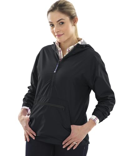 Image of Charles River Apparel Women's Chatham Anorak, Lightweight Wind and Water-Resistant Jacket with Jersey Lining