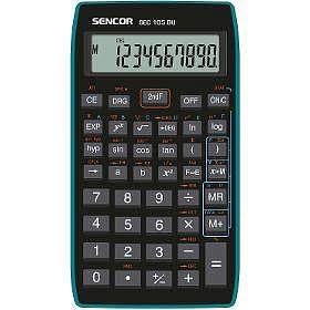 Sencor SEC 105 BU School Calculator, 56 Scientific Functions, 10 Digit LCD Display, Trigonometric and Hyperbolic Functions