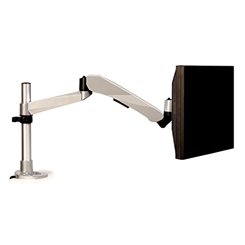 Discount 70% 3M Easy Adjust Desk Mount Monitor Arm, Adjust Height, Tilt, Swivel and Rotation by Holding and Moving Monitor, Free Up Desk Space, Clamp or Grommet, For Monitors Up to 20 lbs <= 27, Silver (MA245S) Best 3M Easy Adjust Desk Mount Monitor Arm, Adjust Height, Tilt, Swivel and Rotation by Holding and Moving Monitor, Free Up Desk Space, Clamp or Grommet, For Monitors Up to 20 lbs <= 27, Silver (MA245S)