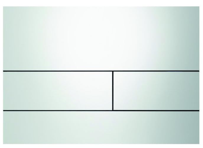 TECEsquare Plaque de déclenchement, pour technique à deux quantités, pièce de rechange, 9820393, 9820393, Colorazione: Bianco lucido