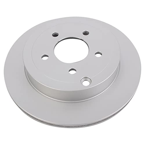 Image of TRQ Rear Brake Pad & Rotor Kit, with Chemical Kit Parking Brake Shoe Set Ceramic Premium G-Coated Compatible with 2007-2010 Ford Edge Lincoln MKX