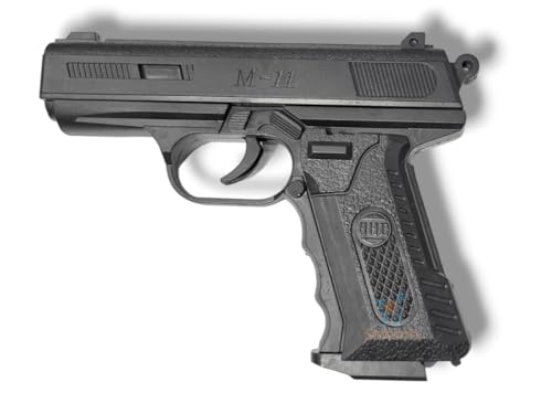 Shivsoft M-11 Toy Gun | Plastic Pistol for Kids with Realistic Mechanism | 6mm BB Bullets | Manual Loading | Safe Play | Multicolor | Indoor & Outdoor Use