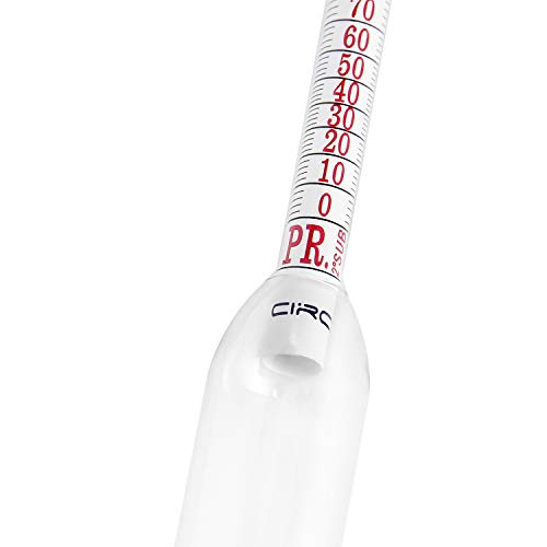 Circrane SH-BZ-004 0-200 Proof & Tralle Alcohol Hydrometer thumb #7