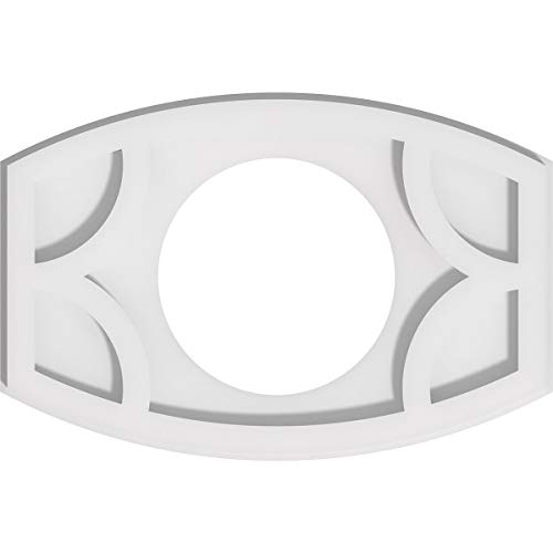 Image of Ekena Millwork CMP14X9KY-06000 Kailey Architectural Grade PVC Contemporary Urethane Ceiling Medallions 14 inchW x 9 3 /8 inchH x 6 inchID x 7 1 /2 inchC x 1 inchP