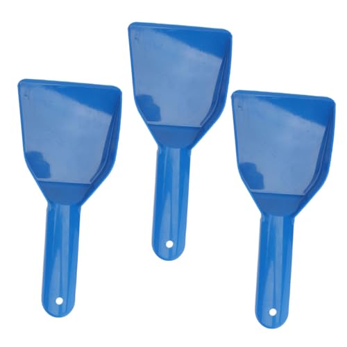 Mipcase 3 piezas Pala para Hielo de Plástico Resistente con Diseño Grueso y Ligero para Cocina y Congelador Herramienta Multifuncional Práctica y Portátil para Eliminar Escarcha y