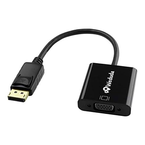 Weduda DisplayPort to VGA Adapter, 1080P Full HD Gold-Plated DP to VGA Converter (Male to Female) Compatible for Lenovo, Dell, HP, ASUS Cover
