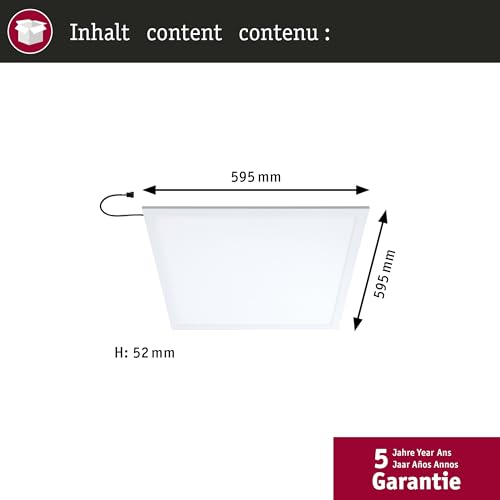 Panneau LED Paulmann Amaris 595x295mm dimmable pour de Deckenleuchte - 2