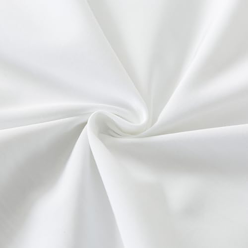 WhatsBedding Queen Size Pillowcases Set of 2, 20x30 Cotton Pillow Case with Envelope Closure, Soft & Breathable Pillow Covers for Bed, White