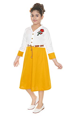 Image of DIGIMART Girl's A-Line Knee Length Dress
