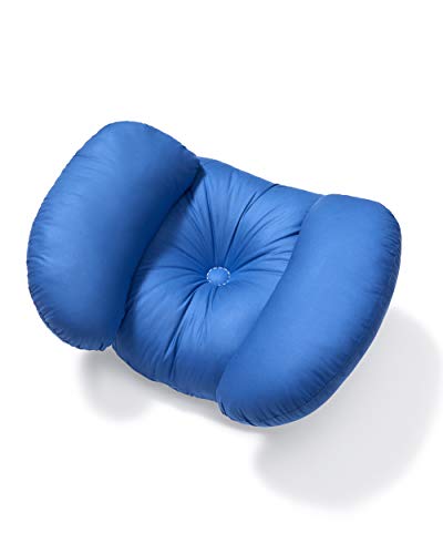 PILLOWS WITH A PURPOSE Face-Up Pillow Hypoallergenic Cervical Alignment Pillow with Side Bolster Support - Blue