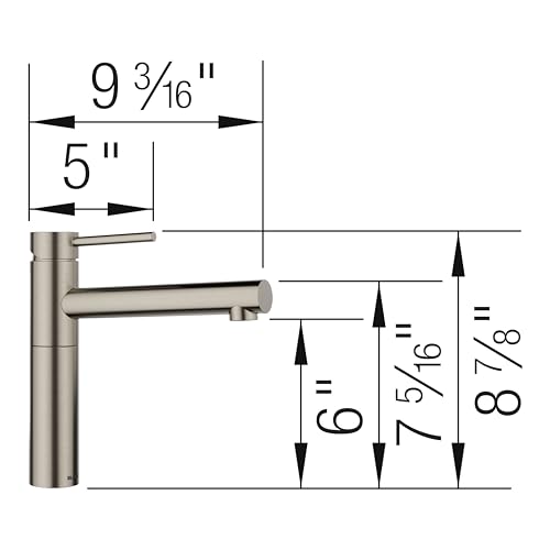 BLANCO Alta II robinet de bar 443258 à débit optimisé 1.5 GPM - 3