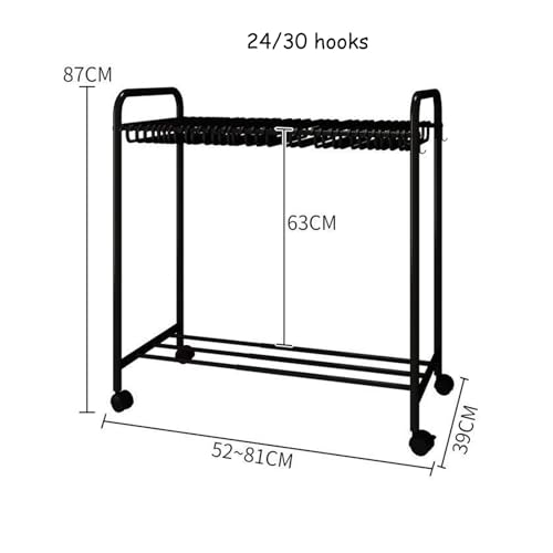 Rangement de placard extensible gain de place avec support 24 pantalons