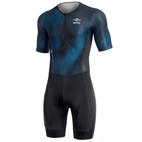 Combinaison triathlon rembourree homme Santic Kuzarm Pro pour l'entrainement