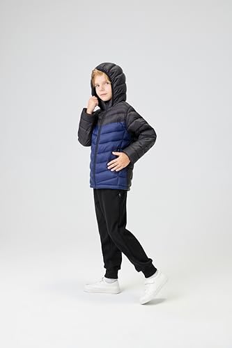 Image of Boys Girls Toddlers Lightweight Hooded Puffer Jacket Kids Winter Coat Warm Comfy Outerwear