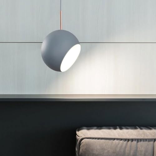 Lampe suspendue globe HJZZQH en métal réglable pour cuisine et bar - 6