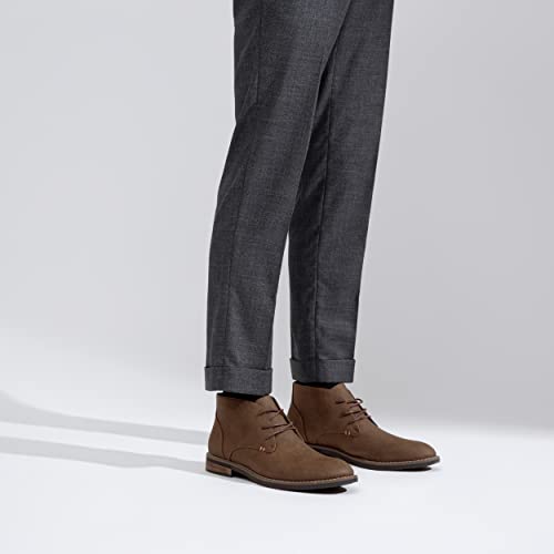 Image of Jousen Men's Chukka Boots Desert Ankle Dress Boots | Lace up, Non-slip Durable Rubber Sole, Classic style, Soft Insole, Daily Commute, Formal, Casual, Office