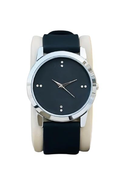 Men Analog Slim Two Hands Leather Strap Watches for Men-image-5