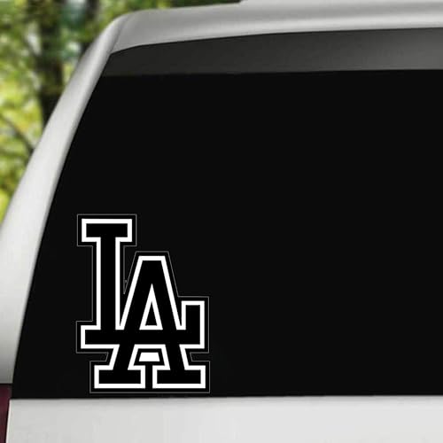 Image of Los Angeles Sticker - Vinyl Decal Bumper Stickers for Cars, Trucks, Water Bottles, Laptops, Windows, and Toolboxes - Pack of 5 LA Stickers - Waterproof and Durable Vinyl for Indoor and Outdoor Use