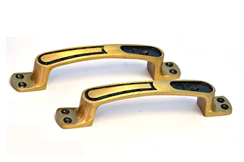 Image of Door Handle Cool Door Handles for Main Door Aluminum (7 Inch), Antique- Finish Door Handles for Home and Office for Wooden & Glass Door Handle, Pull Door Handle (Pack of 4 Pair, Ganesh)