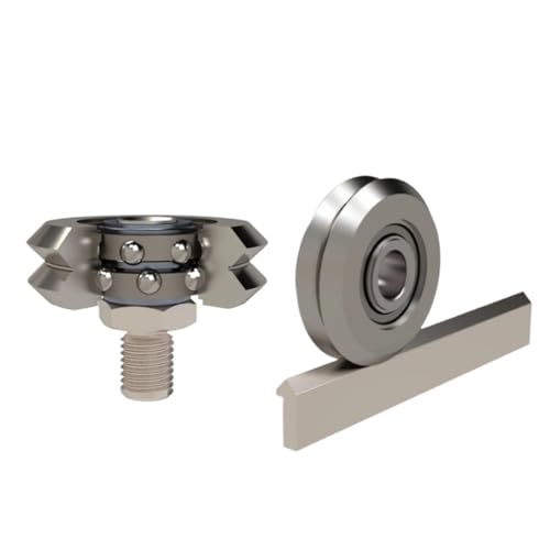 1PCS W0 4X14.84X6.35 90° W Type Grooved Bearing Spring Machine Pulley Straightening and Straightening Rail Roller Bearings