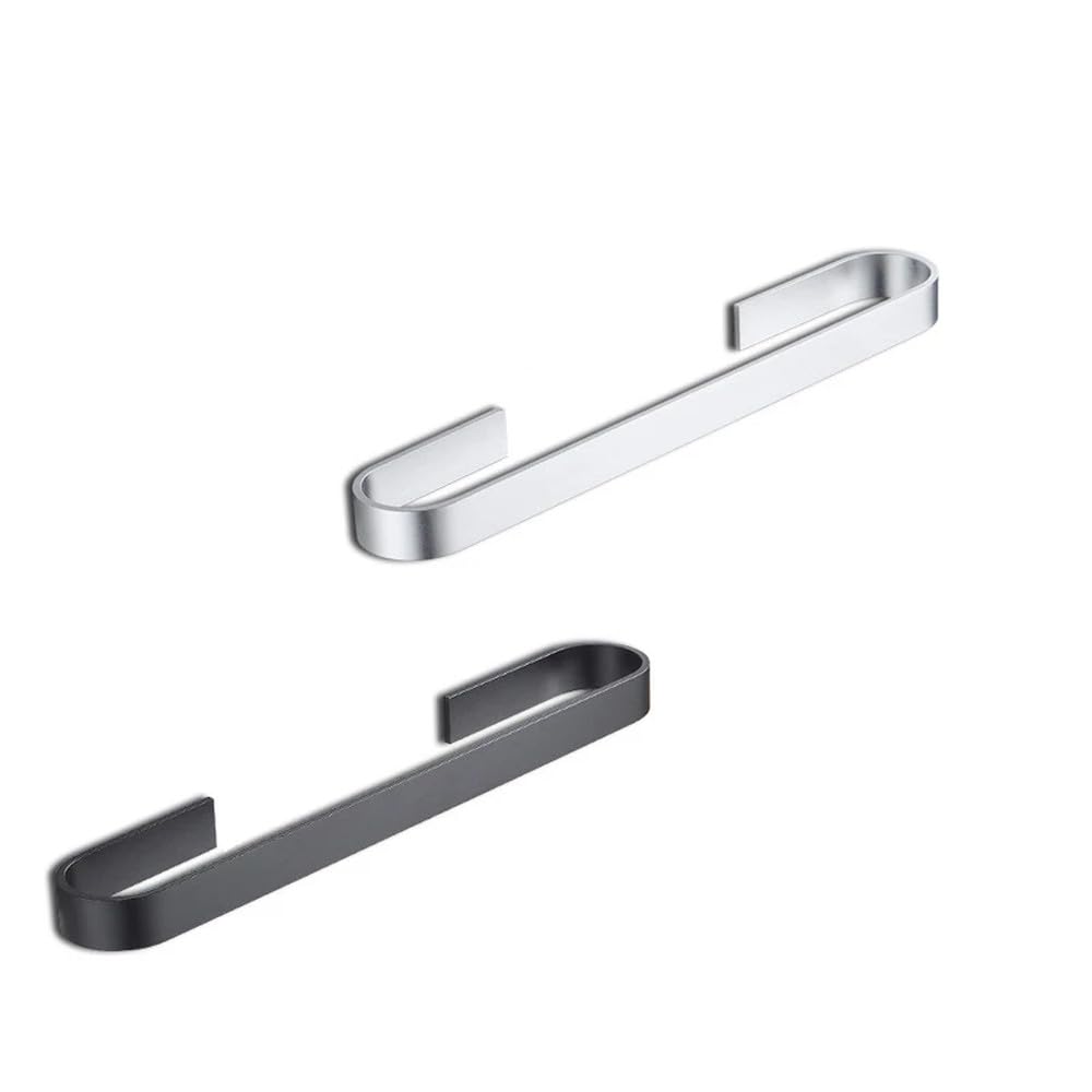 VVW&LIU Space aluminum wall-mounted towel bar storage rack suitable for bathroom,30cm Sliver