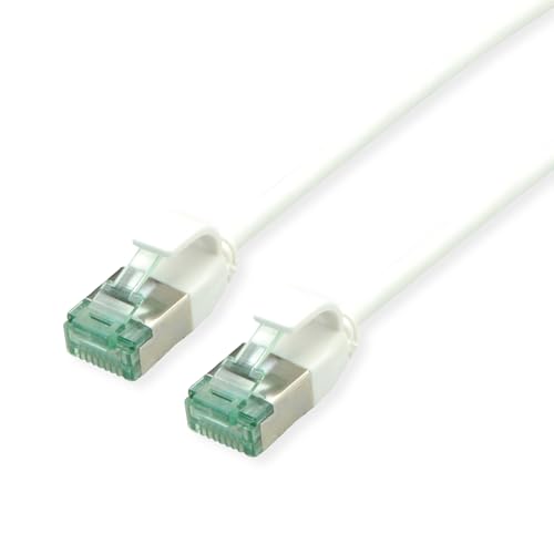 ROLINE RM U/FTP DataCenter Patchkabel Kat.6A (Class EA), slim, weiß, 5 m