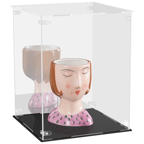 Chuiendi フィギュアケース 幅24cm×奥行24cm×高さ30cm 板厚3mm アクリルケース 高強度接続構造 より頑丈 コレクションケース 防汚れ 手袋 クリーニングクロス付き ディスプレイケース 簡単収納
