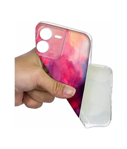 Image of Holi Color Design Printed Silicon Soft TPU Back Case Cover for iQOO Z9 5G, Multi Colour