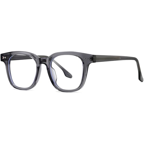 Image of AIEYEZO Fashion Blue Light Glasses for Women Men Retro Anti-Blue Light Eyeglasses TR90 Square Frame Computer Glasses