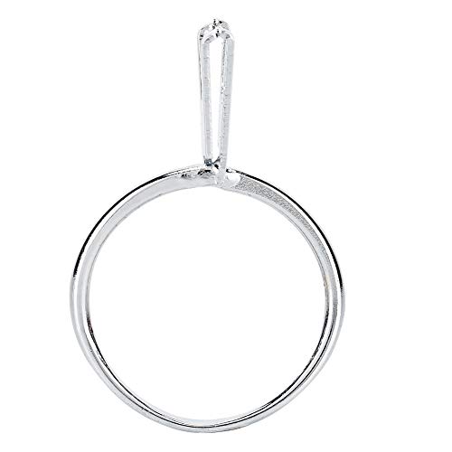 Adfaga Soporte de anillo de joyería profesional Herramienta de ajuste de piedra de diamante de metal para joyeros Exhibición de piedras preciosas Accesorio de abrazadera de anillo