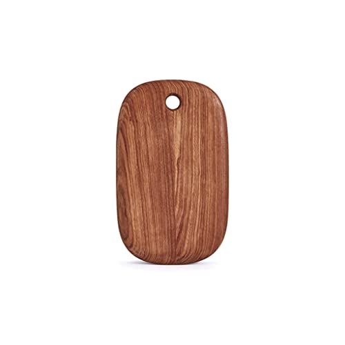 AOFCESQY Tabla de Cortar Tabla de Cortar de Madera para Cocina Tablas de Cortar Reversibles Tabla de Cortar Ovalada para Carne y Verduras Agujero Redondo para Colgar