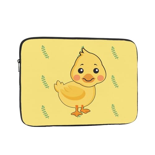 Cartoon Duck Laptop Sleeve Case 17 Inch Suitable For Notebook Computer Tablet Traveling Carrying Simple Case