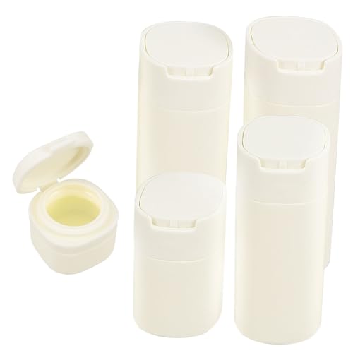 Happyyami 4 Piezas Botellas de Viaje Set de Contenedores de Loción y Champú Botellas de Aseo Rellenables Compacto y Diseño Prueba de Fugas para y Actividades al Aire