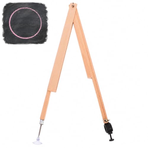 Large Wooden Professional Woodworking Compass Scribe Tool Teaching Aid for Drawing Big Circles on Blackboard Whiteboard Geometry Tool for Teachers