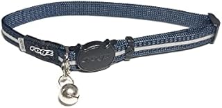 Rogz AlleyCat Safety Collar. Breakaway & weight-adjustable for maximum peace of mind. (Dark Blue)