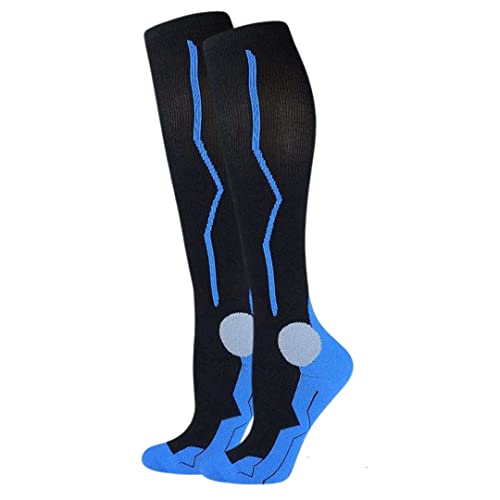 Men's and Women's Premium Compression Socks | Comfortable, Breathable & Energizing Athletic Wear (1 Pair)