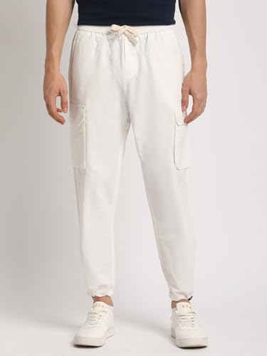Image of Men's Navy Slim Fit Casual Cargo