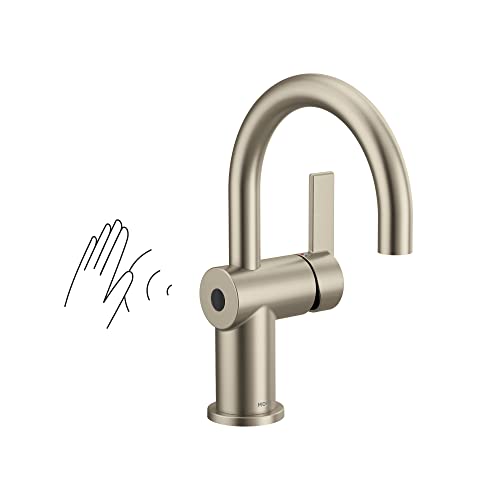 Moen 6221Ewbn Cia Motionsense Wave Touchless Single Handle Bathroom Sink Faucet, Brushed Nickel #TOP17