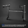 Second Tier Keyboard Stand, Piano Keyboard Stand Extension for X-Style Piano Stand, Suitable for 54-88 Key Electric Digital Piano, X Shaped Piano Stand Accessories, Adjustable & Nonslip, Black - 5