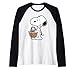 Peanuts Snoopy - Cestino pasquale Maglia con Maniche Raglan