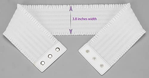 ALAIX Women's Wide Belt Stretchy Dress Belts Elastic Snap-Button Corset Belts for Women Waist Belt Waistband3