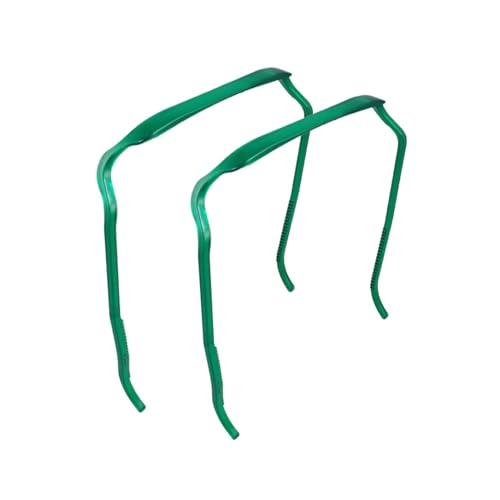Zazzy Bandz: Curly Thick Hair Headband (Made in USA) - Large Glasses Headbands - Sunglasses Headband (Twin-Pack: Relaxed Green Translucent)