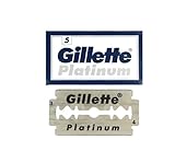 lame per rasoio professionale Gillette Platinum Lamette da barba, 5 pezzi