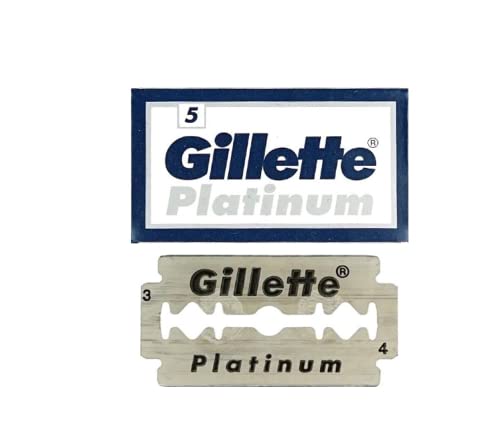 lame per rasoio professionale Gillette Platinum Lamette da barba, 5 pezzi